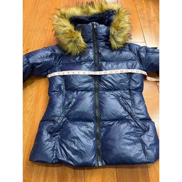 S13 New York S13 Women's Allie Puffer Shoet Coat Jacket Faux Fur Hood Size M - Picture 3 of 10
